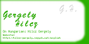 gergely hilcz business card